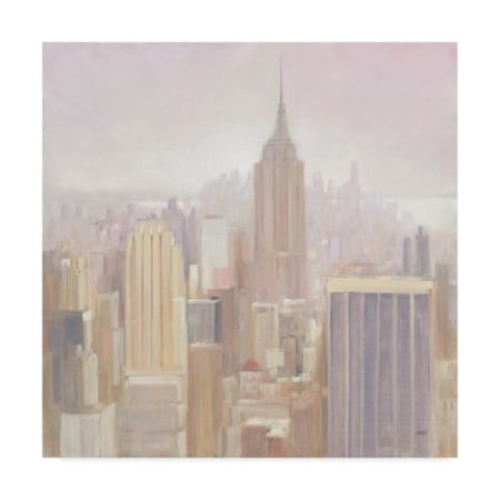 Trademark Fine Art Julia Purinton 'Manhattan In The Mist' Canvas Art, 24x24 WAP08879-C2424GG